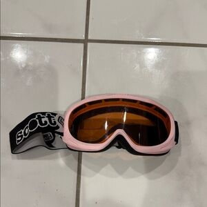 Scott Pink Frame Goggles with Orange Lenses